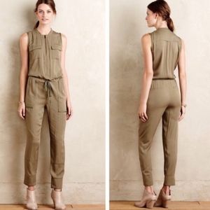 Anthropologie Army Jumpsuit